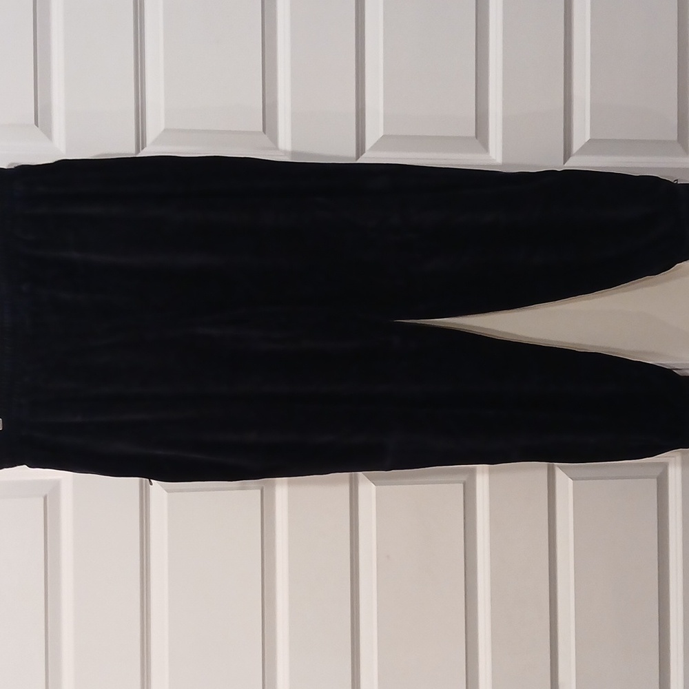 Sean John Mens Y2K Black Grey Velour Polo Pant Set Size XL - Picture 9 of 10